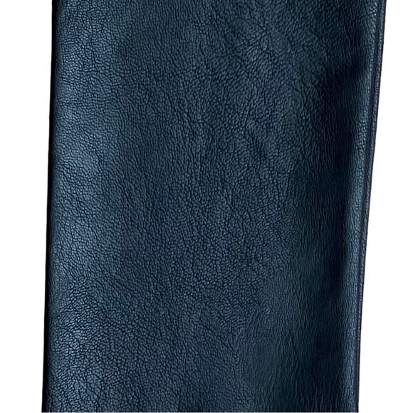 Commando Black Faux Leather Raw Hem Leggings Size M - Picture 8 of 14